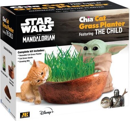Joseph Enterprises Chia Pet Planter - Star Wars The Child Cat Grass