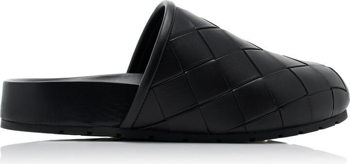 Bottega Veneta Reggie Intrecciato Leather Mules