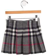 Thumbnail for your product : Burberry Girls' Virgin Wool Nova Check Skirt