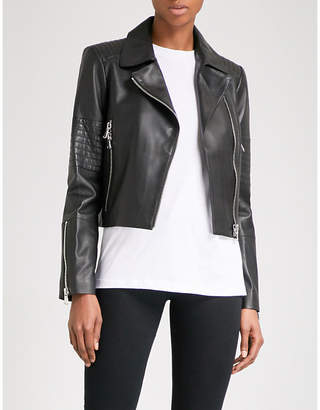 J Brand Fashion Aiah leather biker jacket