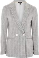 Thumbnail for your product : Topshop Pinstriped Jersey Blazer