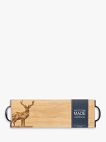 Thumbnail for your product : Scottish Made Oak Wood Monarch Stag Serving Tray, 45cm, Natural
