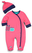 Thumbnail for your product : Offspring Infant's Two-Piece Apple Footie & Hat Set