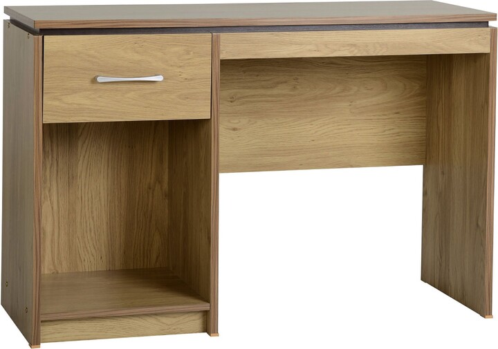 Dunelm Charles Oak Computer Desk Natural ShopStyle