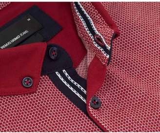Remus Jacquard Contrast Collar Polo