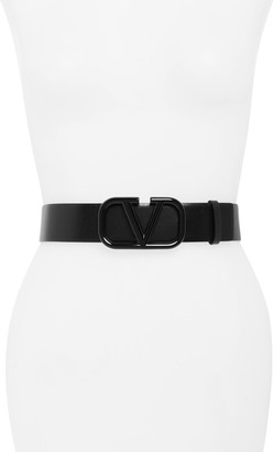 Valentino Go Logo Buckle Belt