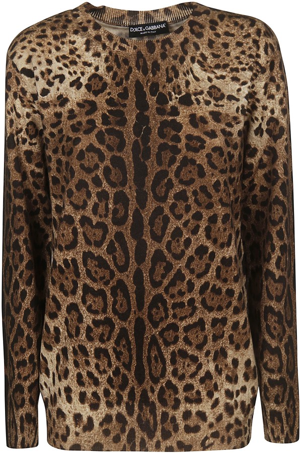 Dolce & Gabbana Leopard Sweater | Shop the world's largest 