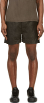 Thumbnail for your product : Rick Owens Black Leather Shorts