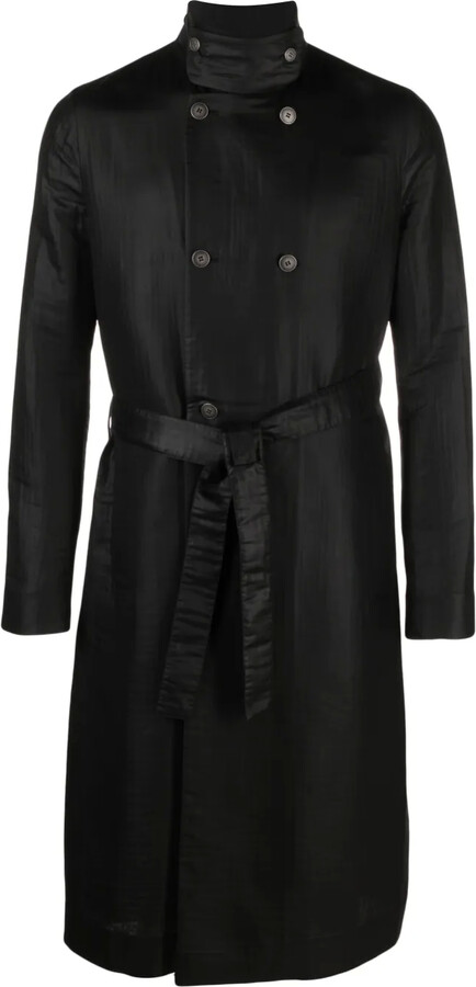 SAPIO Double-Breasted Belted Coat