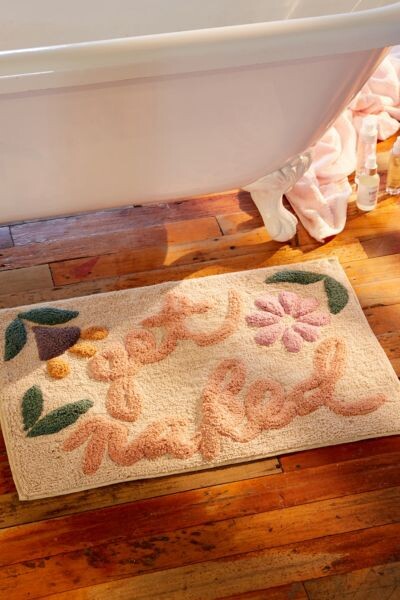 Urban Outfitters Get Naked Floral Bath Mat - ShopStyle