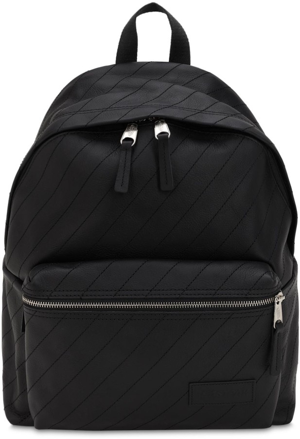 black quilted backpack purse