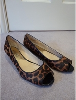 Thumbnail for your product : Michael Kors Leopard print Pony skin Flats