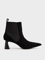 Thumbnail for your product : Charles & Keith Textured Spool Heel Ankle Boots