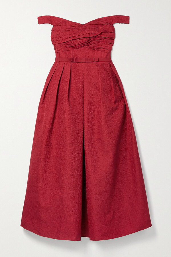 Self-Portrait Red Midi Women's Dresses | Shop the world's largest 