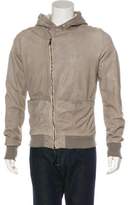 Thumbnail for your product : Giorgio Brato Hooded Leather Jacket