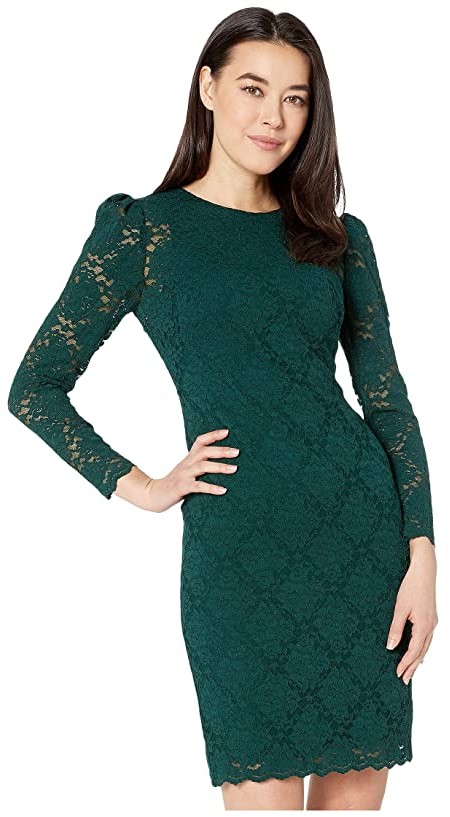 ralph lauren green lace dress