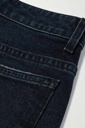 KHAITE Danielle High-rise Straight-leg Jeans - Dark denim