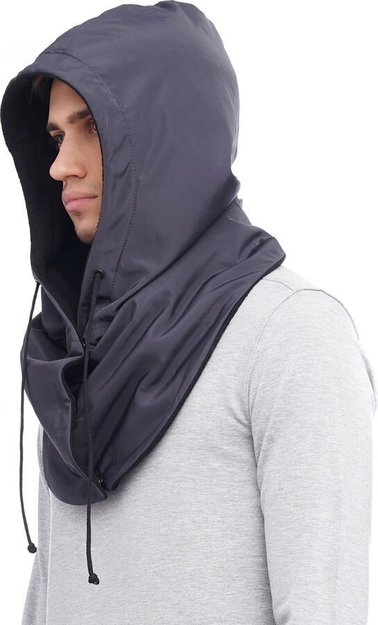 Etsy Waterproof Hooded Scarf Rainproof Warm Cowl Hood