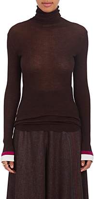 BY. Bonnie Young Women's Cashmere-Silk Turtleneck Sweater - Wine