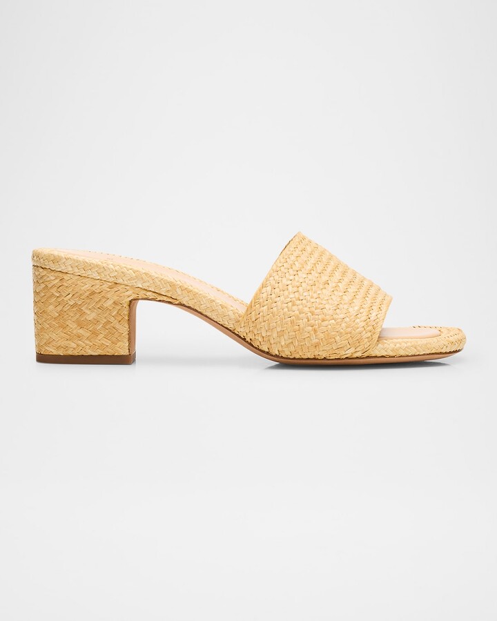 Vince Ariana Raffia Mule Sandals