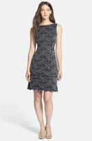 Thumbnail for your product : Alex Evenings Metallic Lace Tiered Sheath Dress