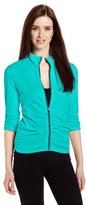 Thumbnail for your product : Calvin Klein Performance Women's Rouched 3/4 Sleeve Jacket