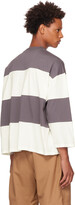 Thumbnail for your product : Sunnei Gray & White Striped Long Sleeve T-Shirt