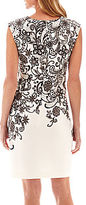 Thumbnail for your product : JCPenney R & K Originals Sleeveless Floral Print Sheath Dress