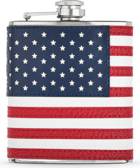 True Trueflask 6 oz American Flag Flask with Funne