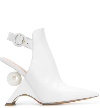 slingback shoe boots