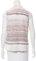 Thumbnail for your product : Cynthia Rowley Printed Silk Top