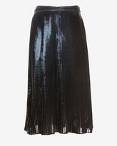 Thumbnail for your product : Ohne Titel Exclusive Pleated Foil Below The Knee Skirt