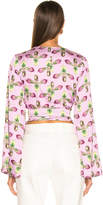 Thumbnail for your product : PatBO Kimono Sleeve Wrap Top in Bright Lilac | FWRD