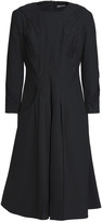 Thumbnail for your product : Zac Posen Pleated Embroidered Crepe Dress