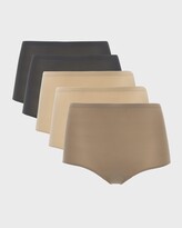 Thumbnail for your product : Chantelle 5-Pack Soft-Stretch Full Bikini Briefs
