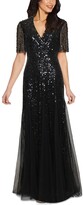 Thumbnail for your product : Adrianna Papell Tuxedo Sequin Gown