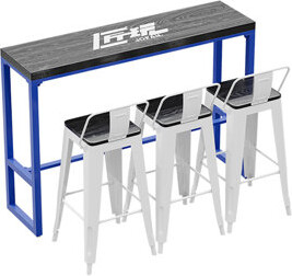 Industrial Style Sofa Industrial Style High Table And Chairs Set Rectangular 15.8'' L Dining Set