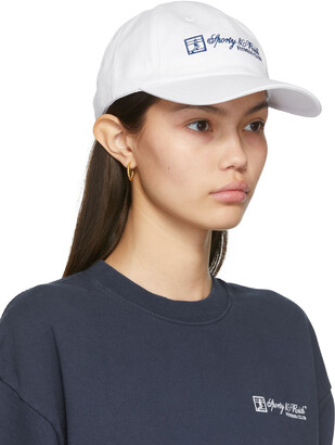 Sporty & Rich White & Navy 'Fitness Club' Cap - ShopStyle Hats