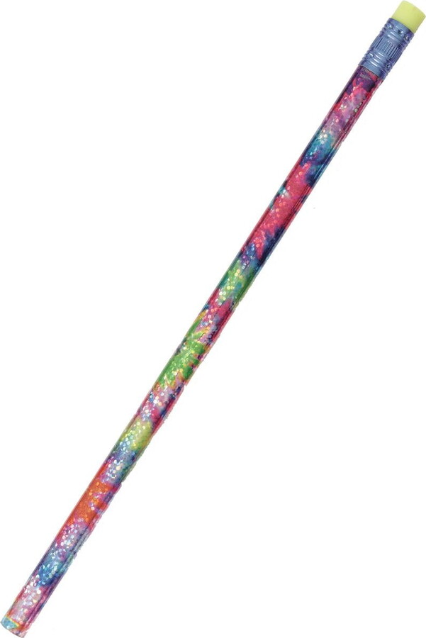 Moon Products Decorated Pencils, Tie-Dye Glitz Assortment, 144 Pencils