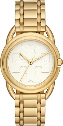  Tory Burch Women's Reva Watch Set, 27mm, Gold/Multi, One Size :  Clothing, Shoes & Jewelry