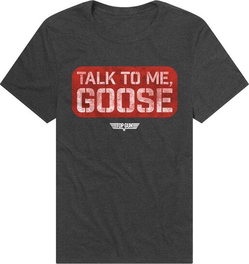 Top Gun Men'sTopGunTalkToMeGooseStampT-ShirtCharcoalMedium