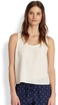 Thumbnail for your product : Joie Hartlyn Silk Cropped Tank
