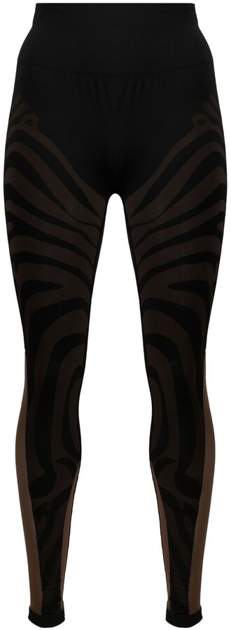 Wolford x GCDS Elegant animalier leggings - ShopStyle