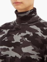 Thumbnail for your product : Aztech Mountain Matterhorn Camouflage-jacquard Roll-neck Sweater - Black Multi