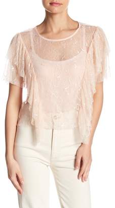 OnTwelfth Ruffled Lace Top