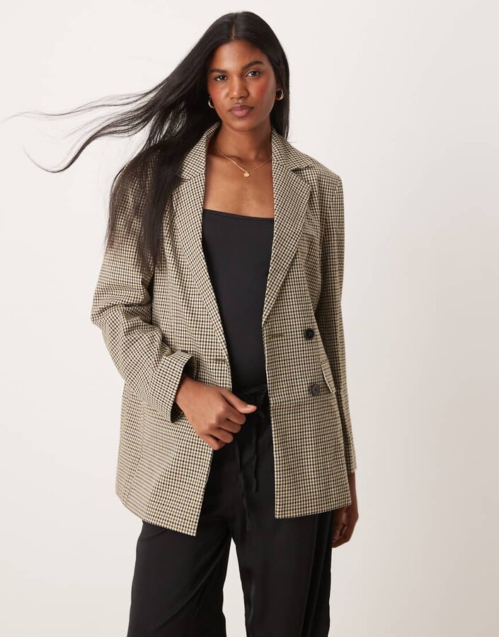 Boucle Blazer Miss Selfridge Check Blazer Miss Selfridge Slouchy