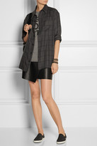 Thumbnail for your product : The Elder Statesman Plaid Cashmere Shirt - Anthracite