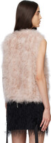Thumbnail for your product : Yves Salomon Pink Feather Vest