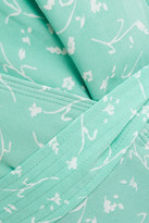 Thumbnail for your product : Samsoe & Samsoe Samse Samse Klea Floral-print Crepe Wrap Blouse