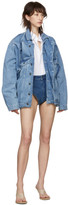Thumbnail for your product : Y/Project Navy Denim Janties Shorts